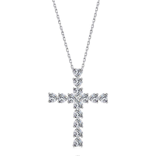 [Spark Jewelry]Radiant Cross Shape Necklace