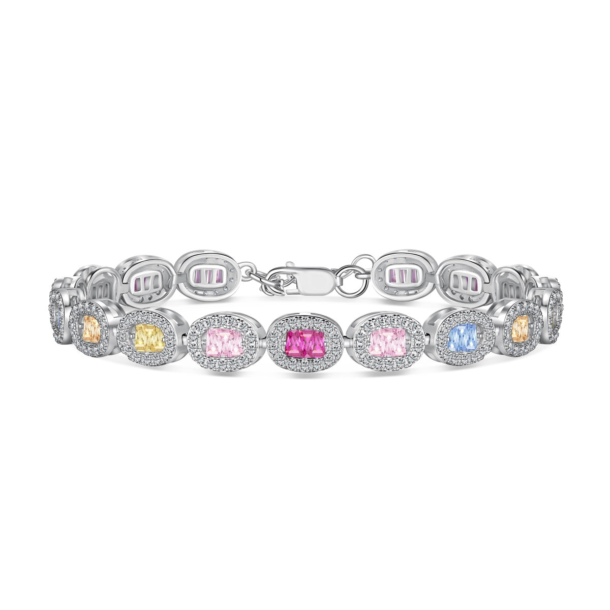 [Radiant Jewelry]Exquisite Ornate Emerald Cut Daily Bracelet
