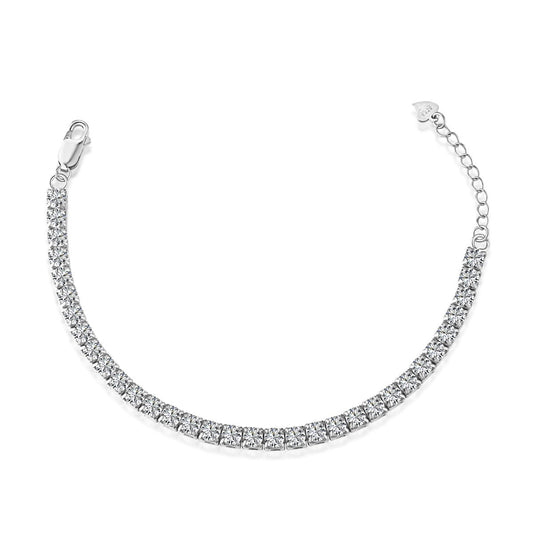 [Spark Jewelry]Sparkling Radiant Princess Cut Tennis Bracelet