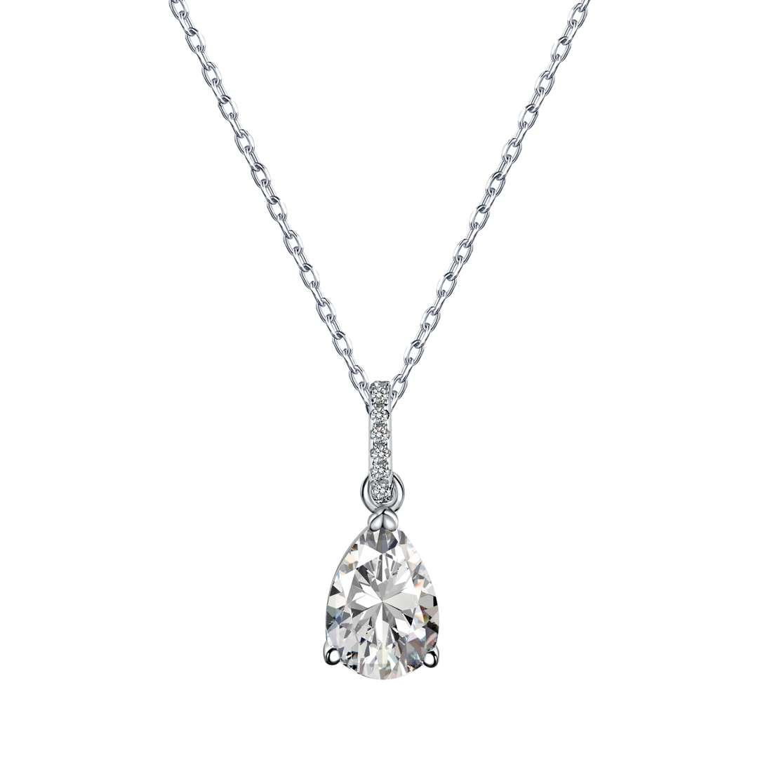 [Radiant Jewelry]Delicate Water Drop Shape Fashion Necklace