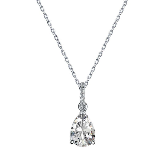 [Spark Jewelry]Delicate Water Drop Shape Fashion Necklace