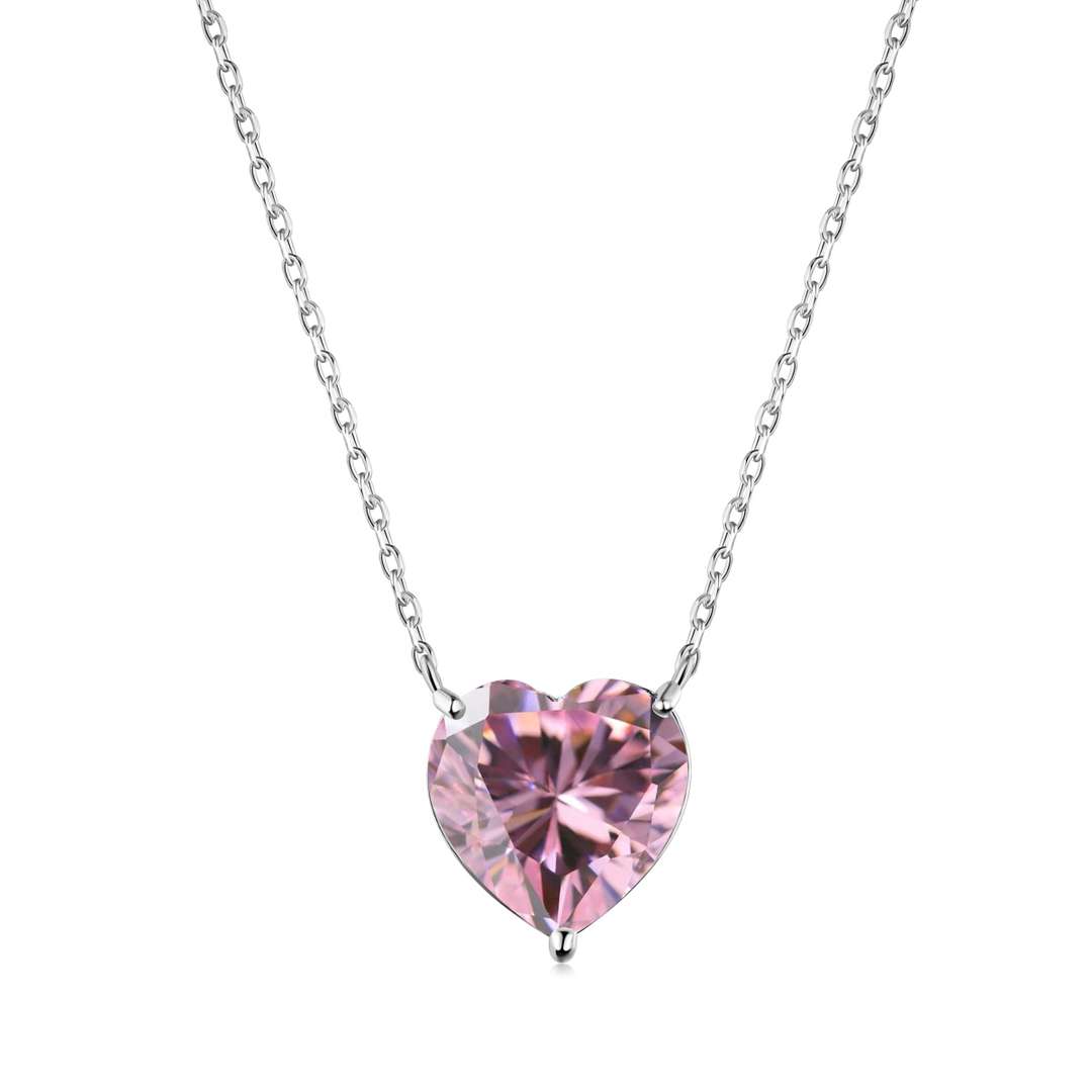 [Radiant Jewelry]6.0 carat Radiant Heart Shape Necklace