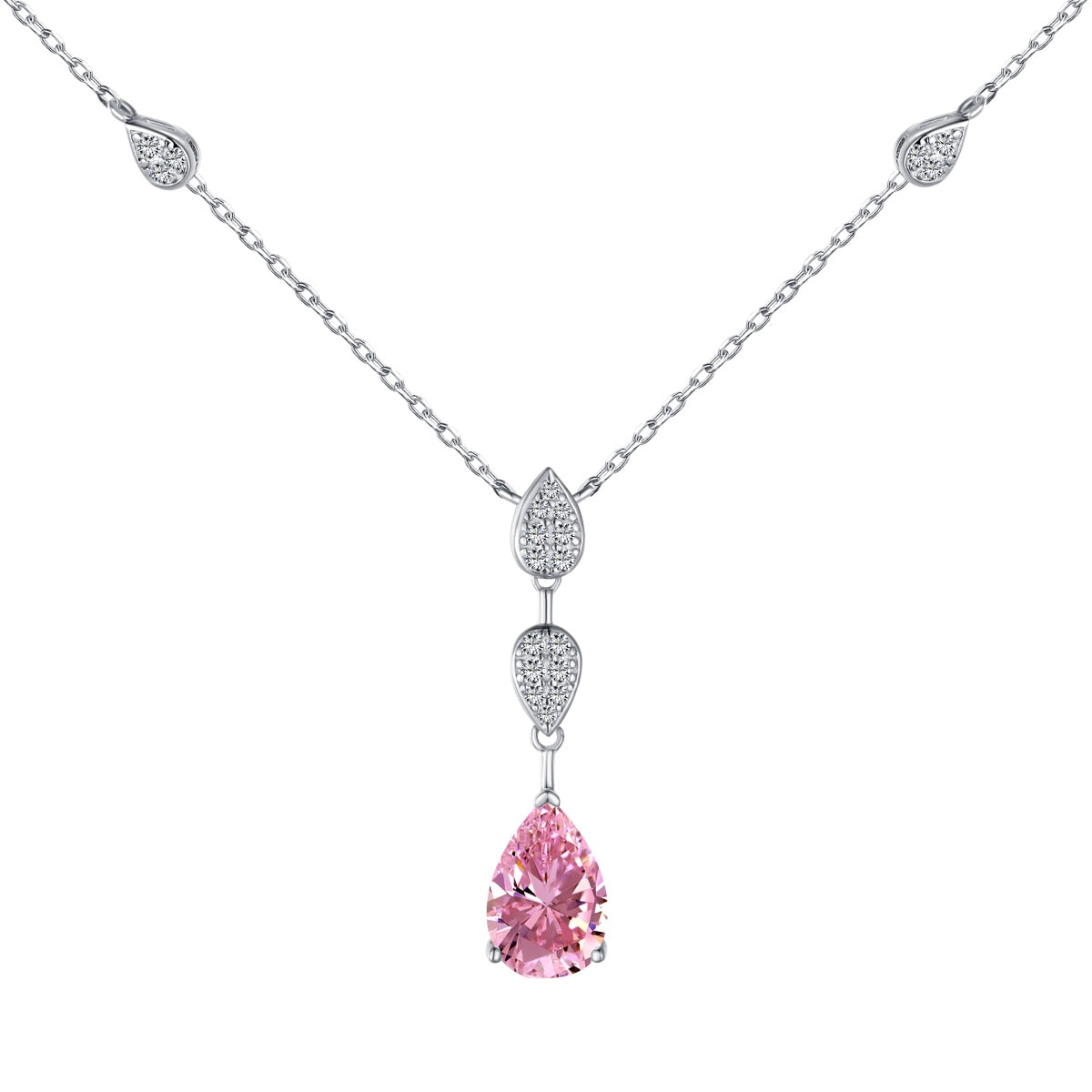 [Radiant Jewelry]Dazzling Pear Cut Necklace