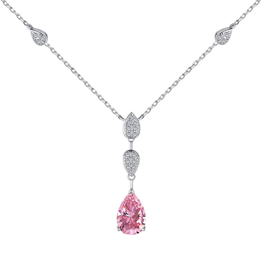 [Spark Jewelry]Dazzling Pear Cut Necklace