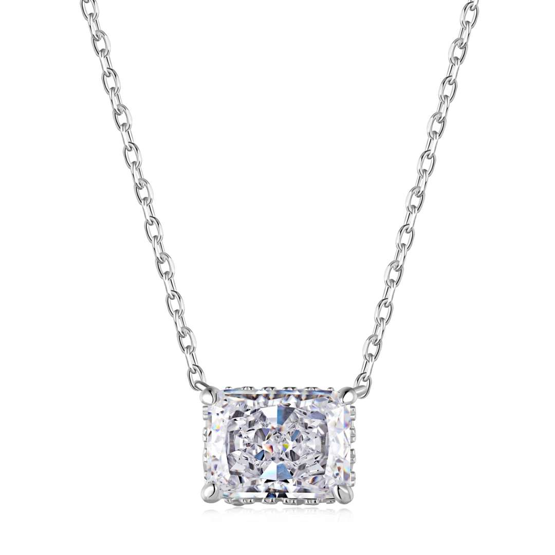 [Radiant Jewelry]Luxurious Square Shape Colorful Necalack