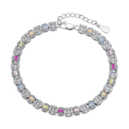 [Radiant Jewelry]Dazzling Radiant Multi Cut Daily Bracelet