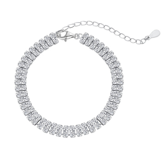 [Spark Jewelry]Exquisite Emerald Cut Daily Bracelet