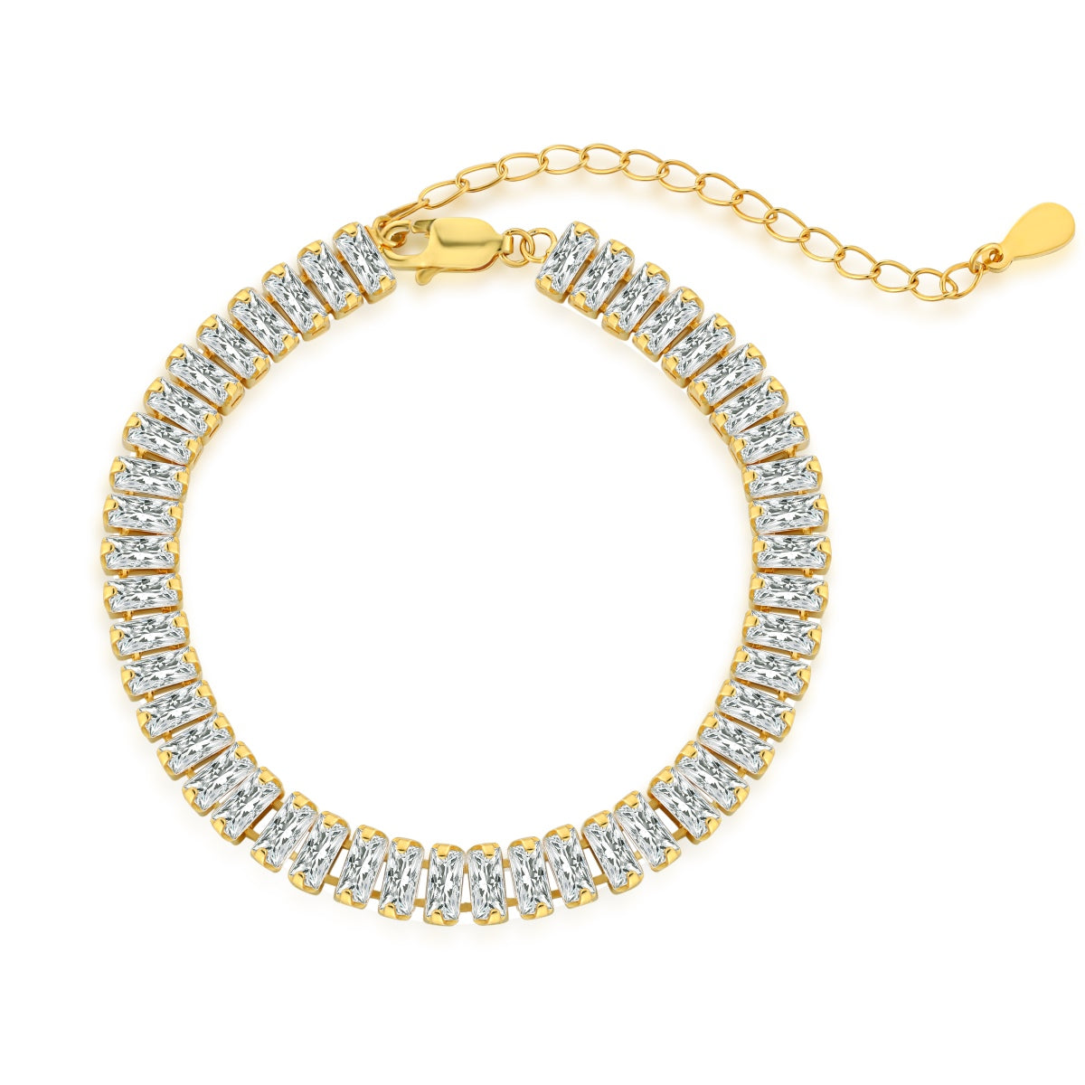 [Radiant Jewelry]Exquisite Emerald Cut Daily Bracelet