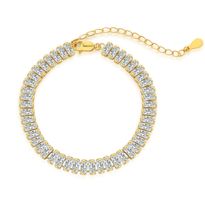 [Radiant Jewelry]Exquisite Emerald Cut Daily Bracelet