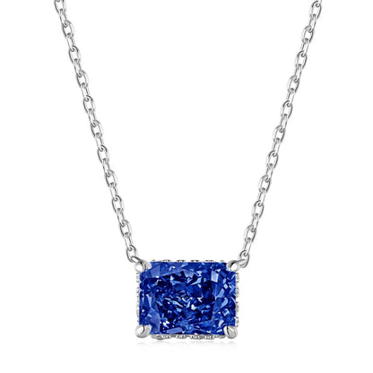 [Radiant Jewelry]Luxurious Square Shape Colorful Necalack