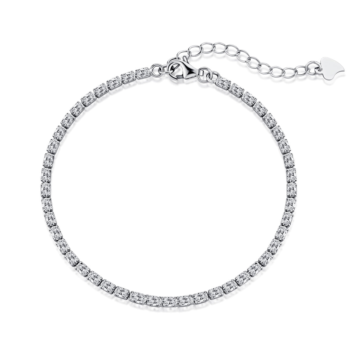 [Radiant Jewelry]Elegant Emerald Cut Daily Bracelet