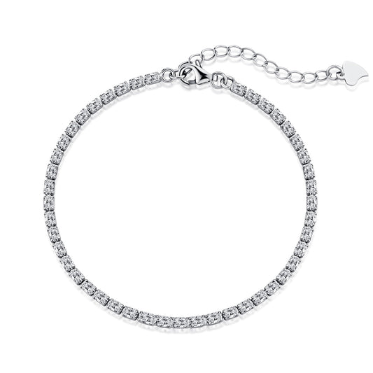 [Spark Jewelry]Elegant Emerald Cut Daily Bracelet