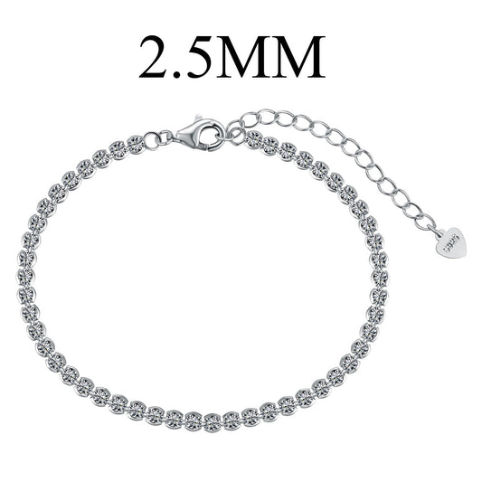 [Spark Jewelry]Dazzling Sparkling Round Cut Daily Bracelet