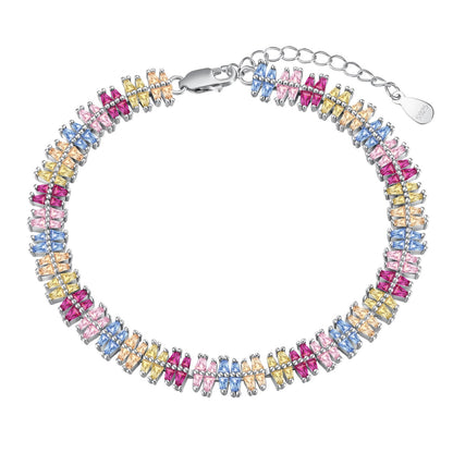 [Radiant Jewelry]Sparkling Exquisite Multi Cut Party Bracelet