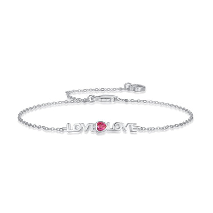 [Radiant Jewelry]Romantic Heart Shape Lover Bracelet