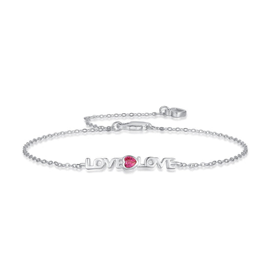 [Spark Jewelry]Romantic Heart Shape Lover Bracelet