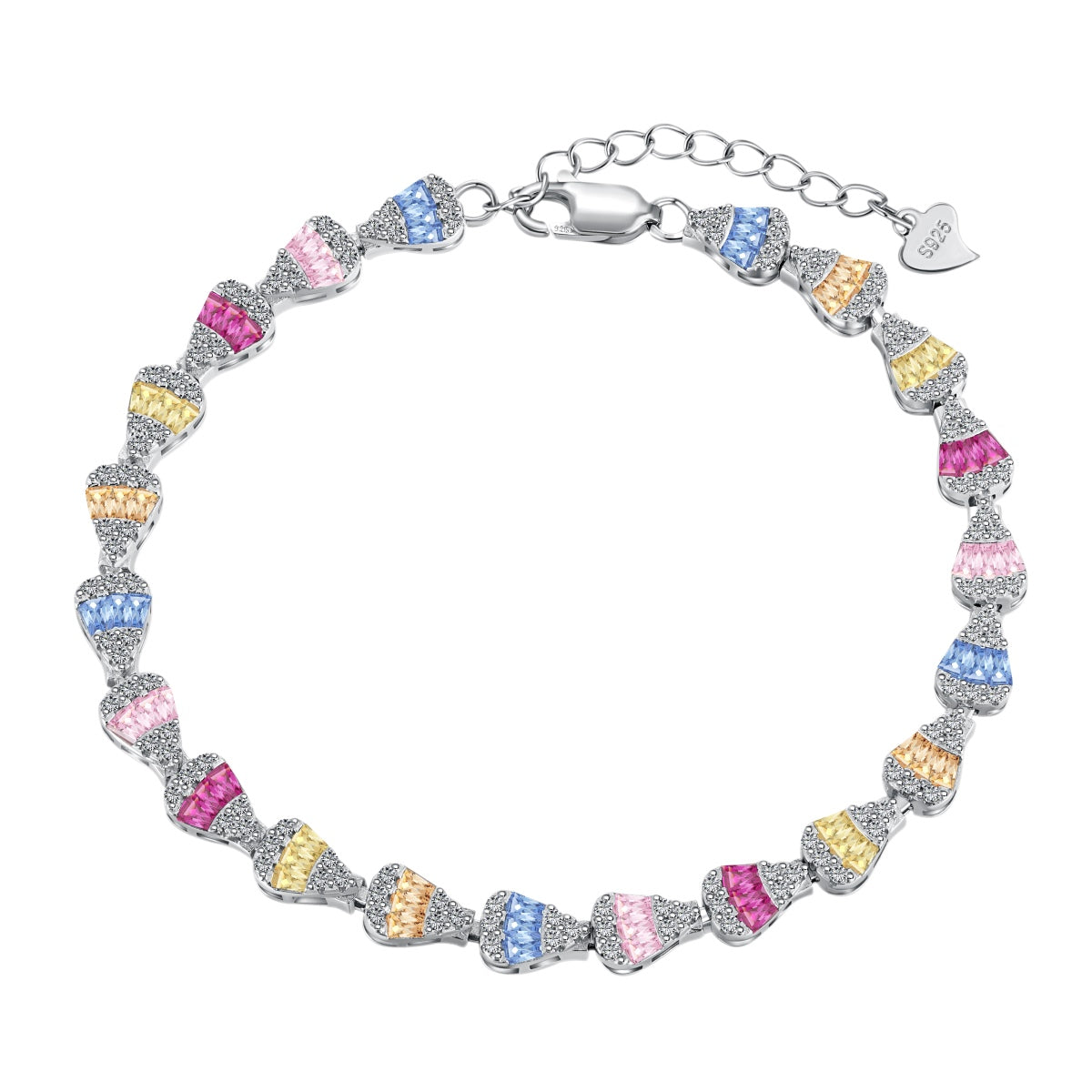 [Radiant Jewelry]Radiant Water Drop Shape Daily Bracelet
