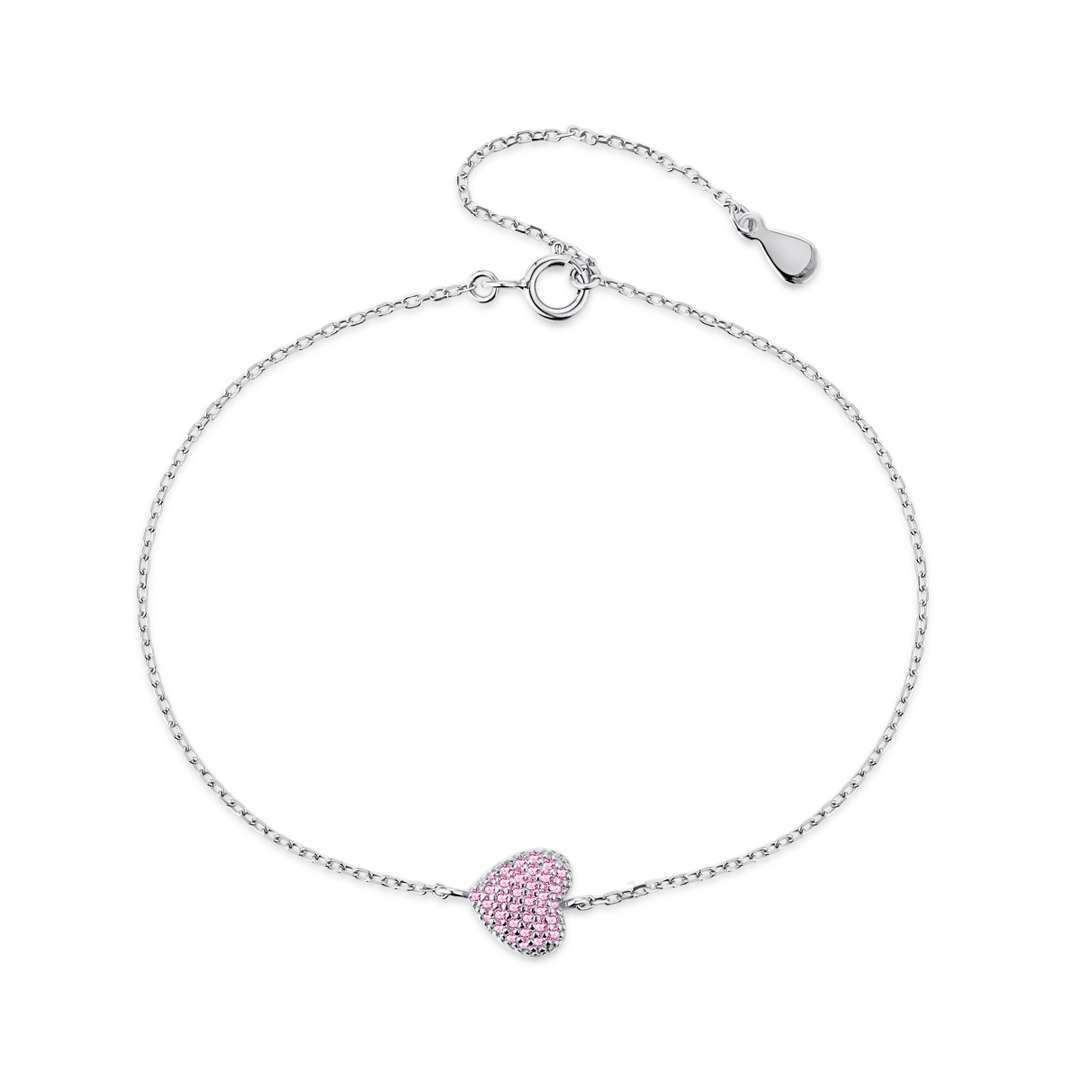 [Radiant Jewelry]Heart-Shaped Gentle and Versatile Bracelet