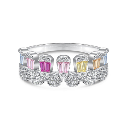 [Spark Jewelry]Gorgeous Radiant Cut Daily Ring