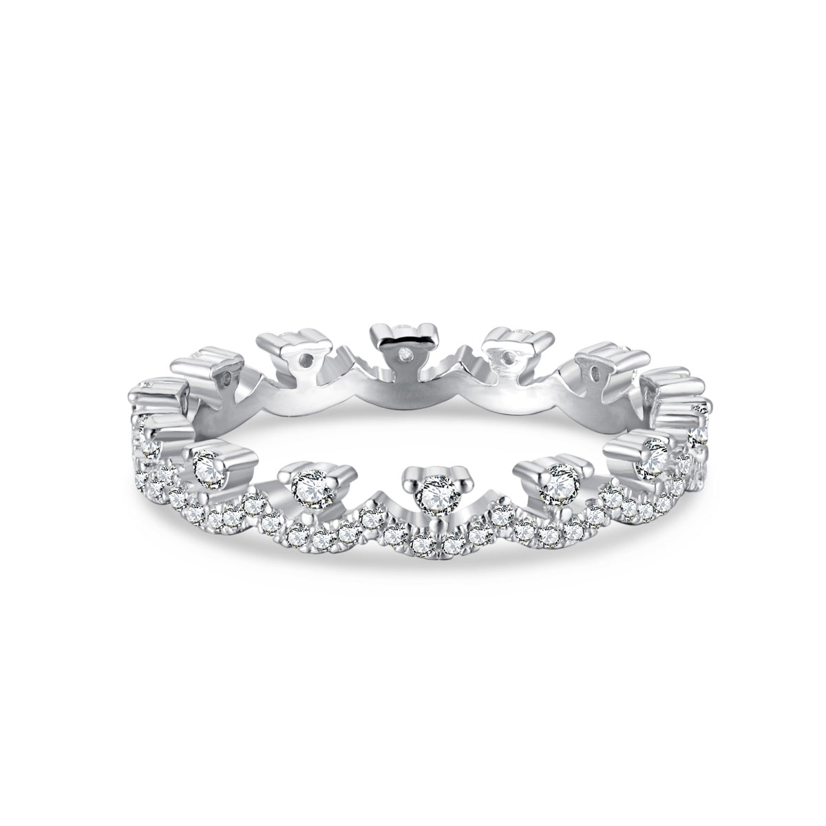 [Radiant Jewelry]Elegant Resplendent Round Shape Party Ring