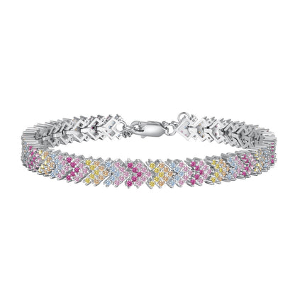 [Radiant Jewelry]Ornate Sparkling Round Cut Party Bracelet