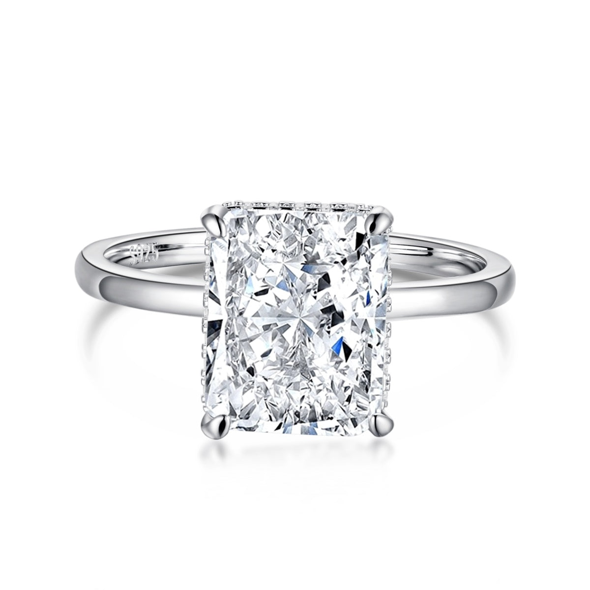 [Radiant Jewelry]4.0 Carat Ornate Enchanting Radiand Cut Banquet Ring