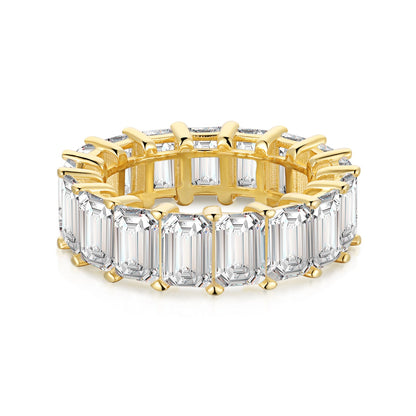 [Radiant Jewelry]0.75 Carat Elegant Emerald Cut Tennis Ring