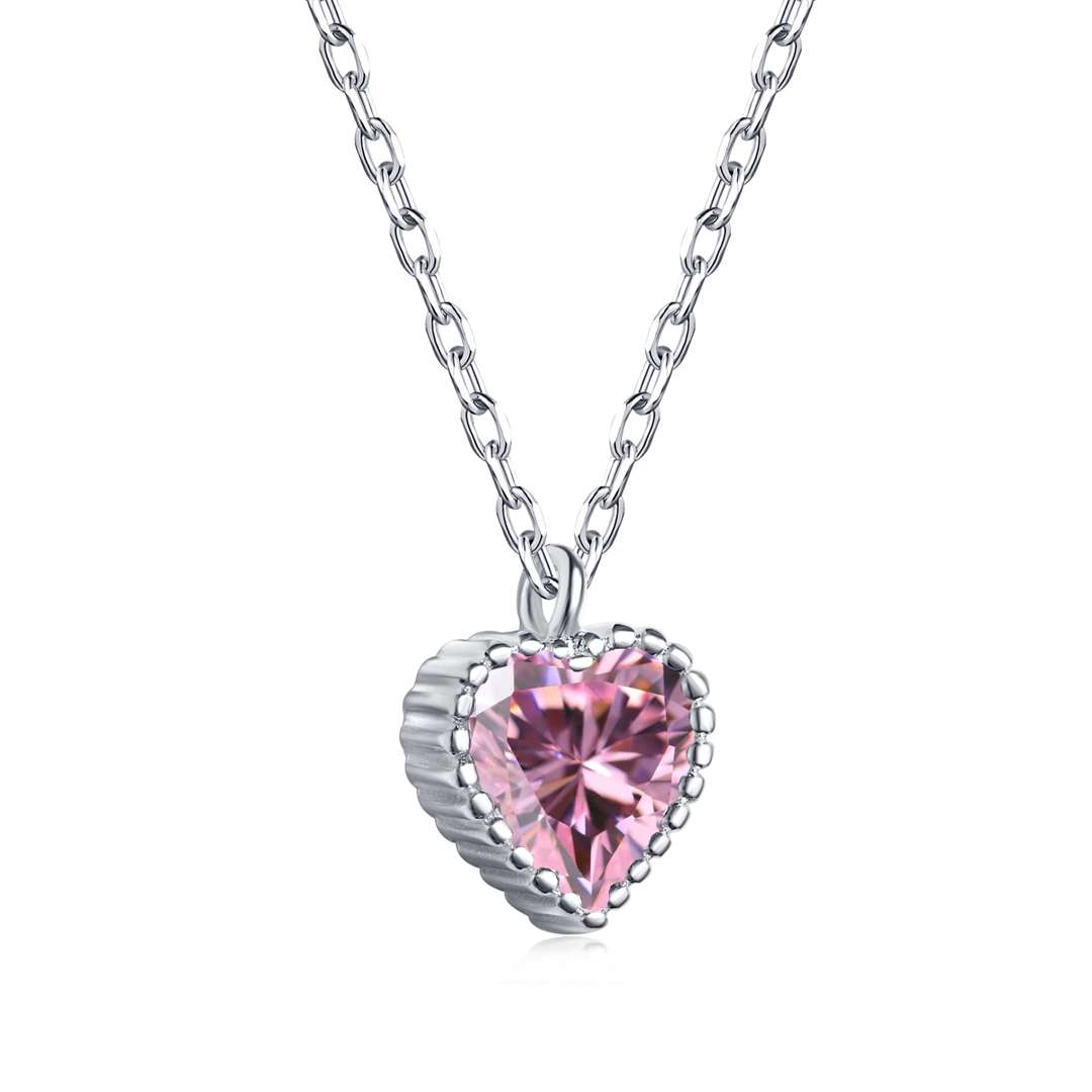 [Radiant Jewelry]Ornate Heart Shape Necklace