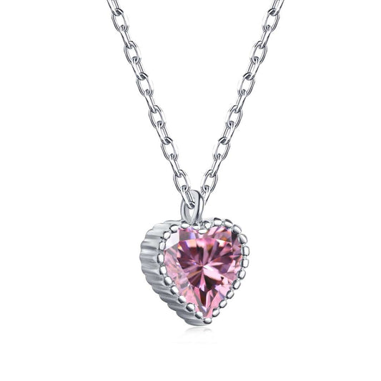 [Spark Jewelry]Ornate Heart Shape Necklace