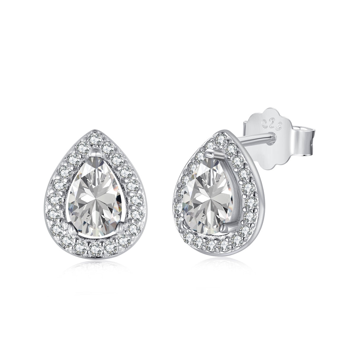 [Radiant Jewelry]Luxurious Water Drop Shape Earrings