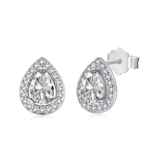 [Spark Jewelry]Luxurious Water Drop Shape Earrings