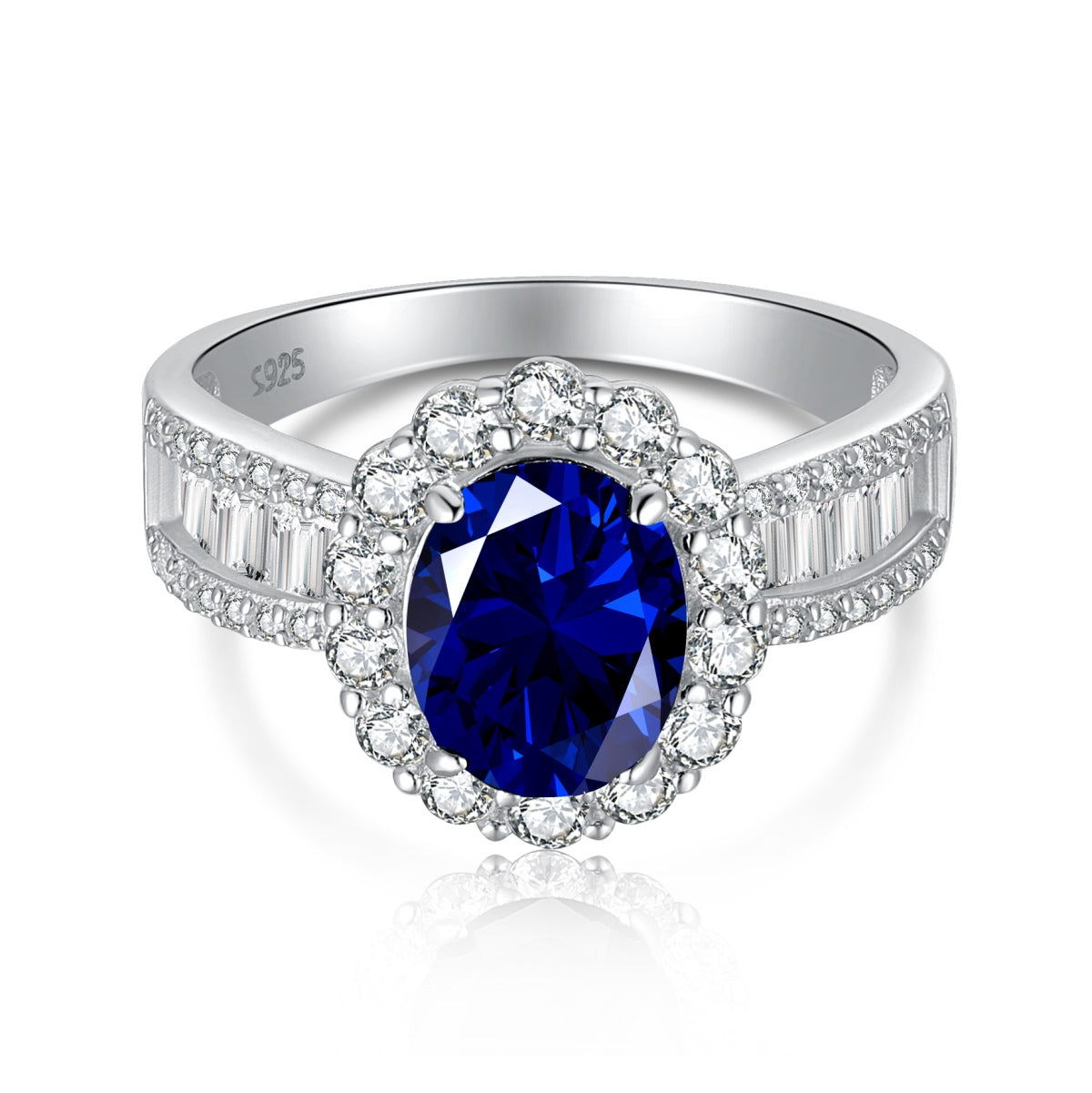 [Radiant Jewelry]1.5 Carat Dazzling Charming Oval Cut Banquet Ring