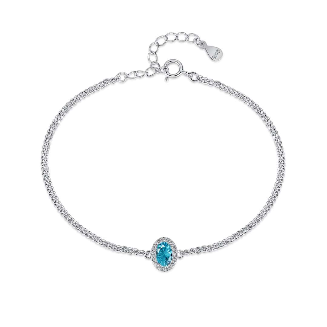 [Radiant Jewelry]Exquisite Oval Shape Bracelet