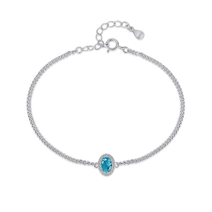 [Radiant Jewelry]Exquisite Oval Shape Bracelet