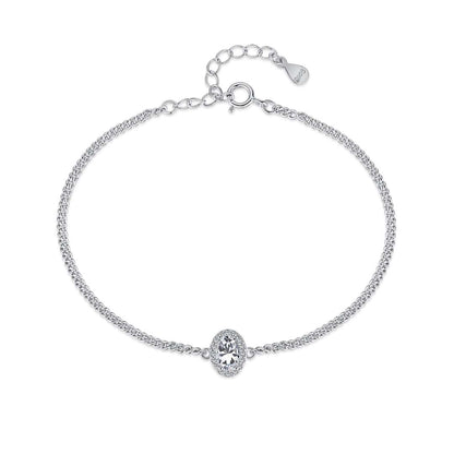 [Radiant Jewelry]Exquisite Oval Shape Bracelet