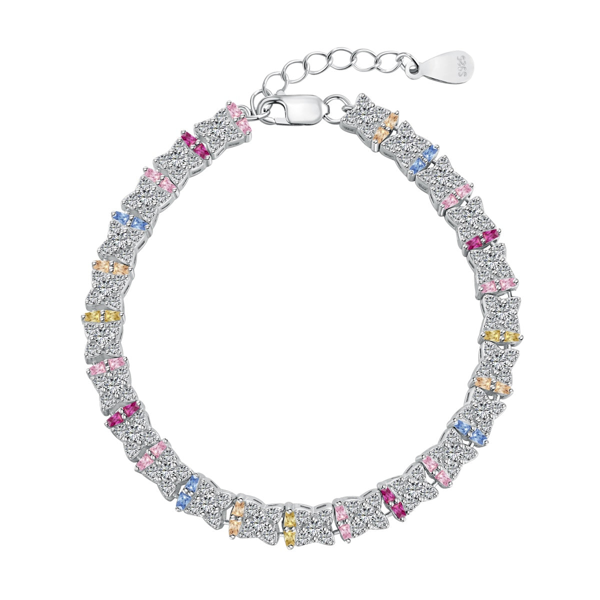 [Radiant Jewelry]Unique Colorful Flower Shape Daily Bracelet