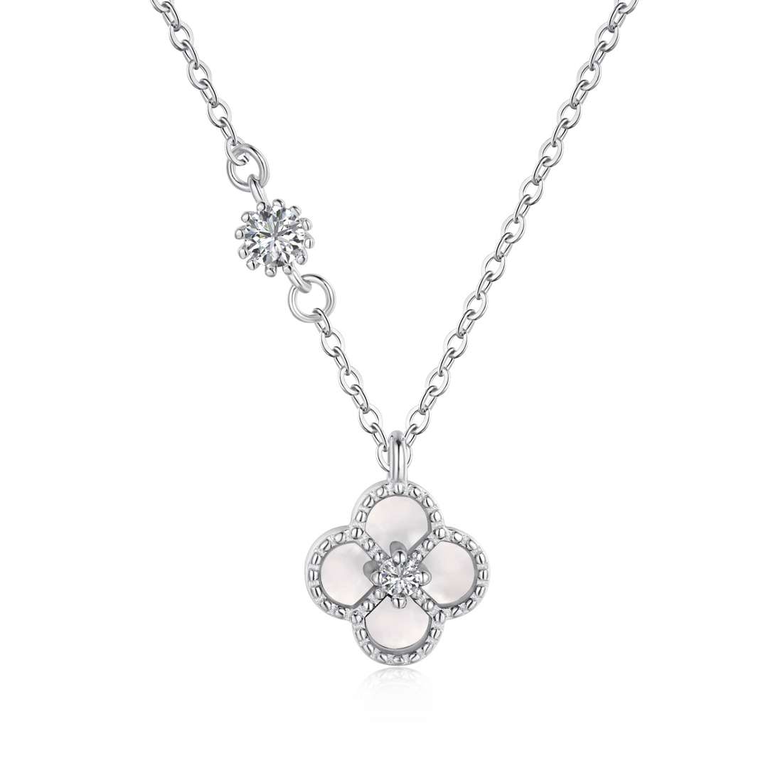 [Radiant Jewelry]Delicate Flower Shape Necklace