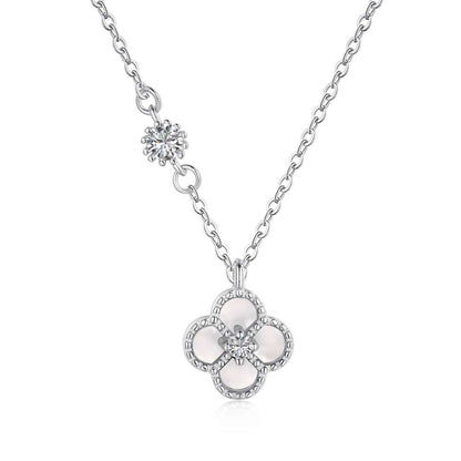 [Radiant Jewelry]Delicate Flower Shape Necklace