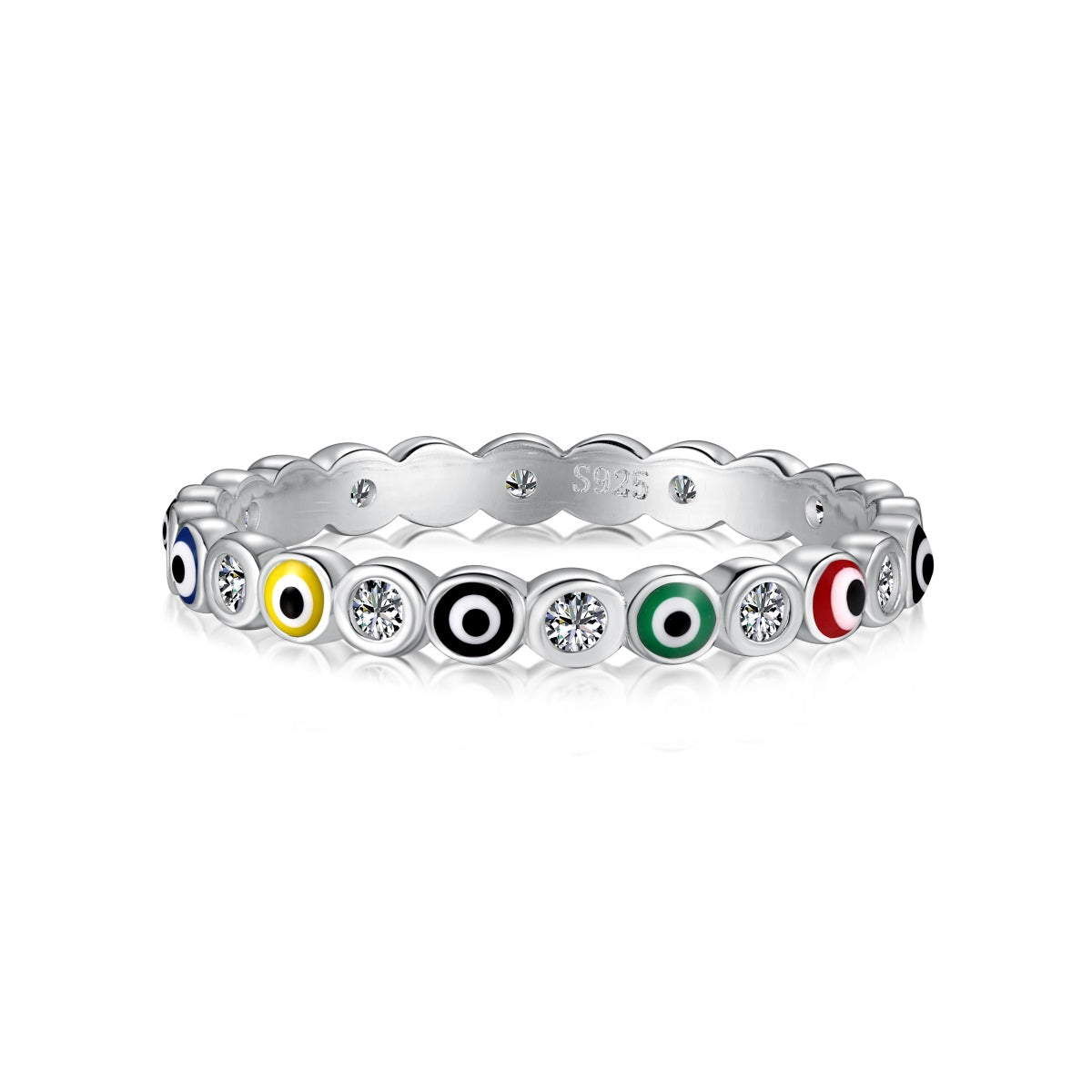 [Radiant Jewelry]Sparkling Vibrant Round Shape Daily Ring