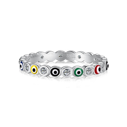 [Radiant Jewelry]Sparkling Vibrant Round Shape Daily Ring