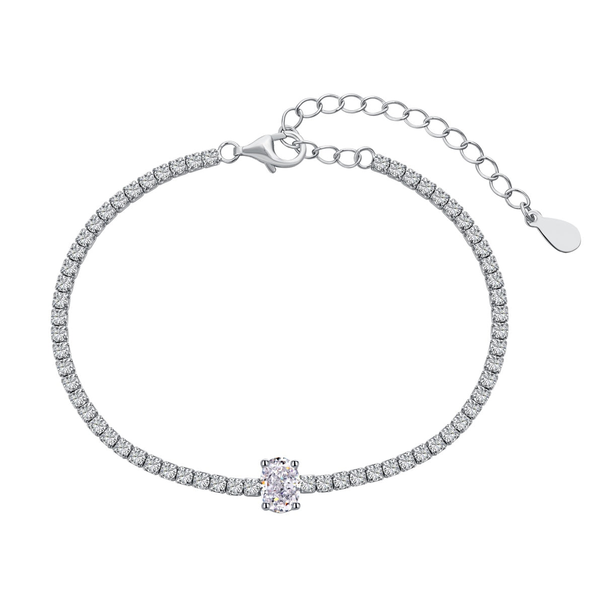 [Radiant Jewelry]0.75 Carat Exquisite Oval Cut Daily Bracelet