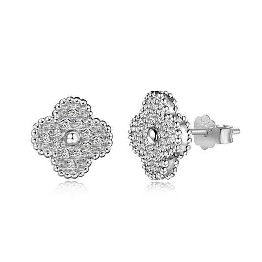 [Spark Jewelry]Four Leaf Clover Fashion Earrings