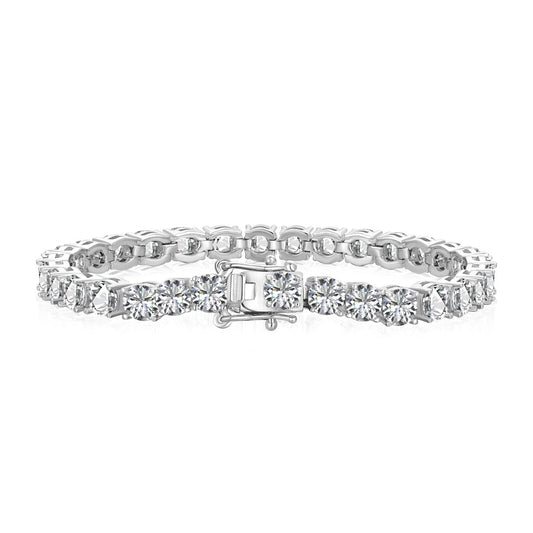[Spark Jewelry]Ornate Sparkling Round Cut Wedding Bracelet