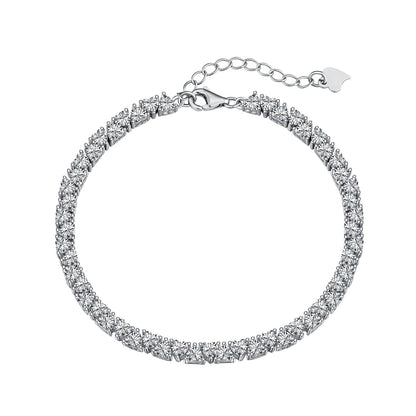 [Radiant Jewelry]Dazzling Romantic Heart Shape Lover Bracelet