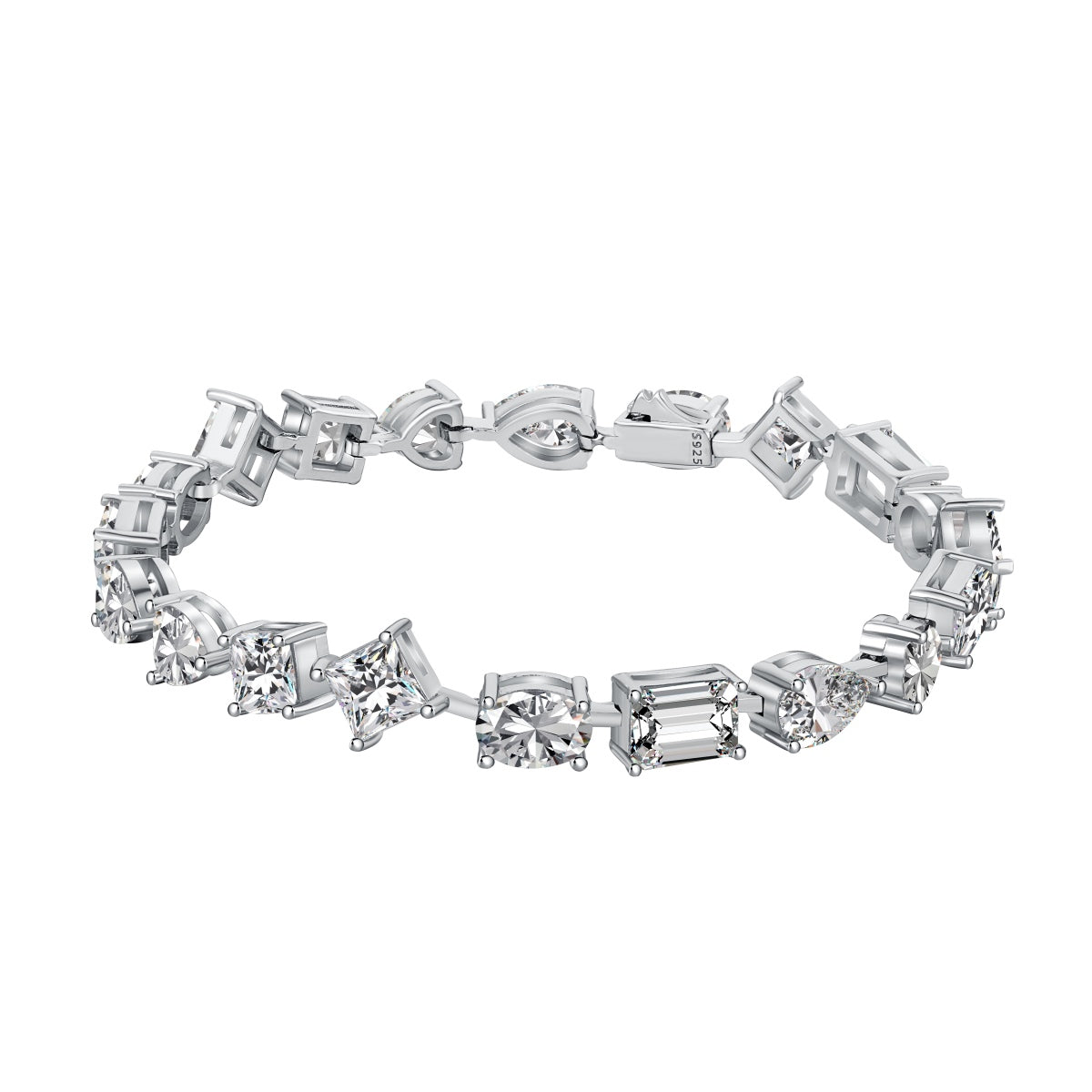 [Radiant Jewelry]Unique Exquisite Multi Cut Daily Bracelet