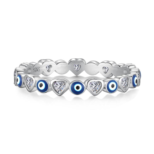 [Spark Jewelry]Radiant Colorful Round Shape Daily Ring