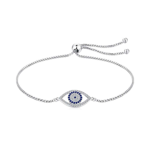[Spark Jewelry]Dazzling Eye Shape Necklace