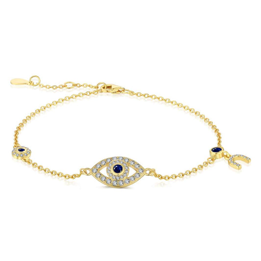 [Spark Jewelry]Dainty Eye Shape Necklace