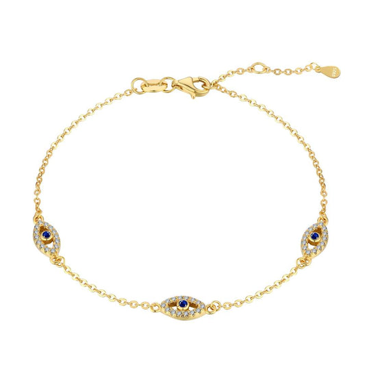 [Spark Jewelry]Evil Eye Shape Pendent Necklace