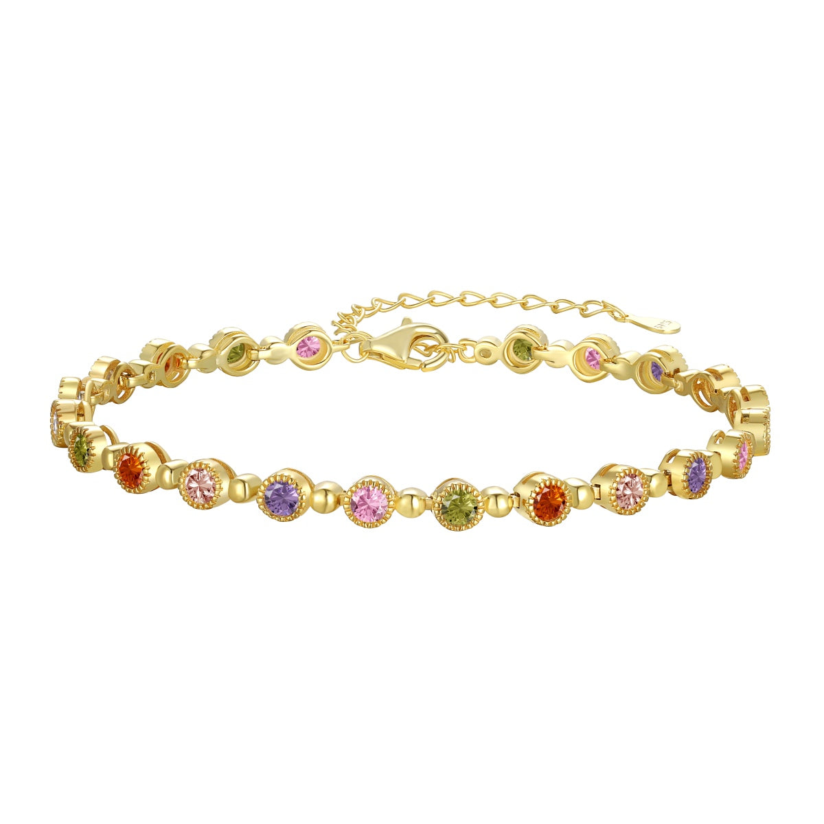 [Radiant Jewelry]Sparkling Exquisite Round Cut Party Bracelet